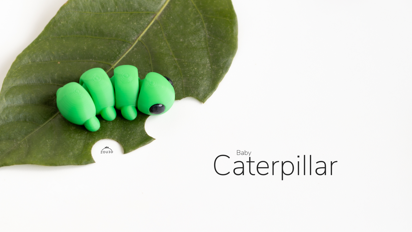 Caterpillar Fidget Keychain