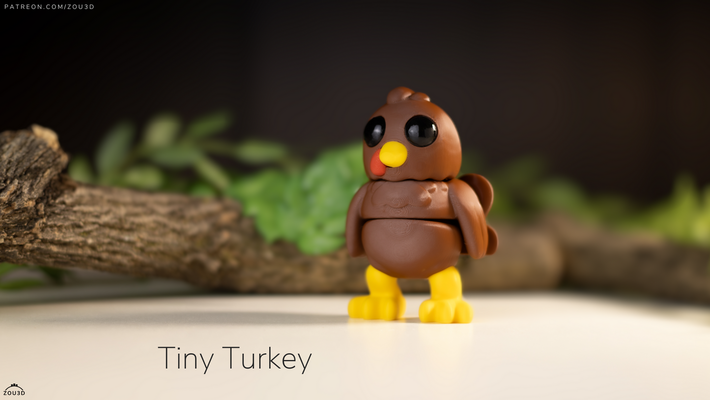 Turkey Fidget Keychain