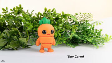Carrot fidget keychain