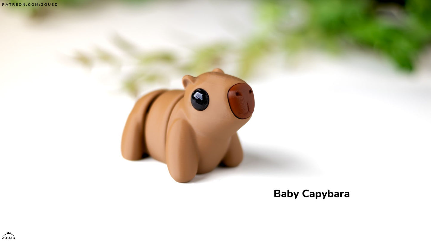 Capybara Fidget Keychain