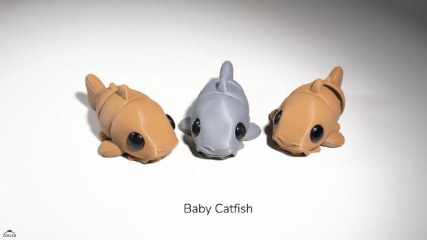 Catfish Fidget Keychain
