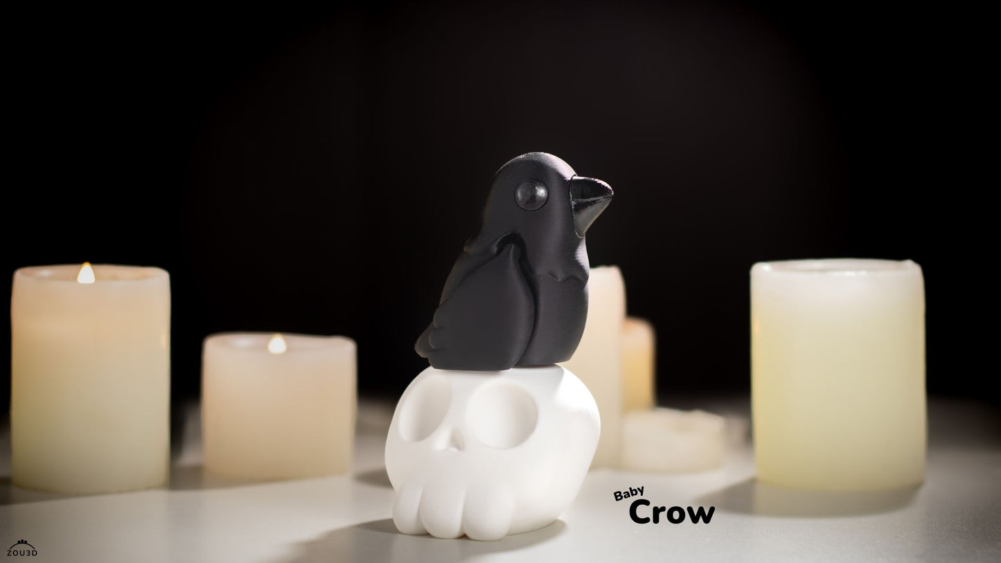 Fidget Crow Keychain