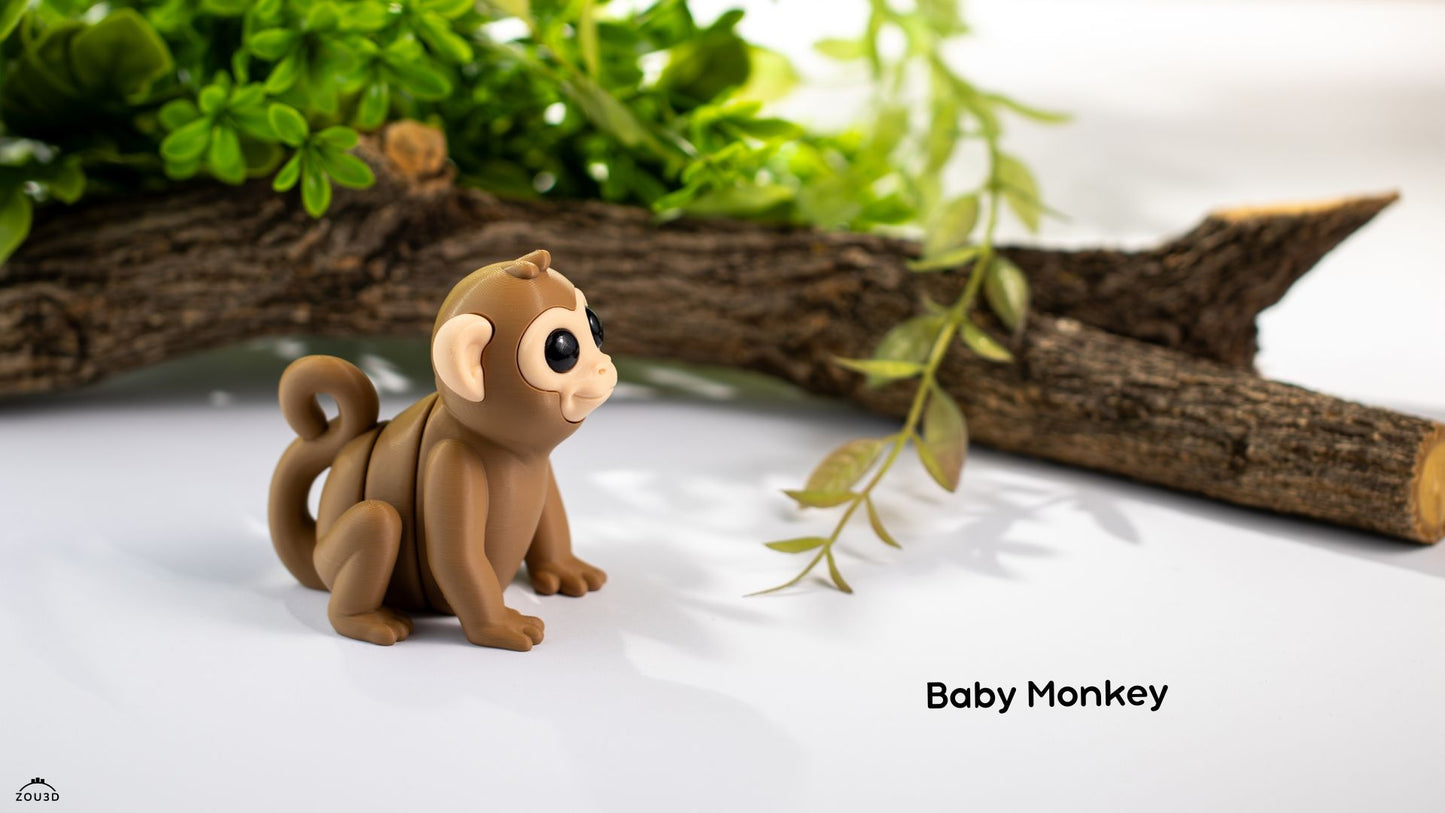 Monkey Fidget Keychain