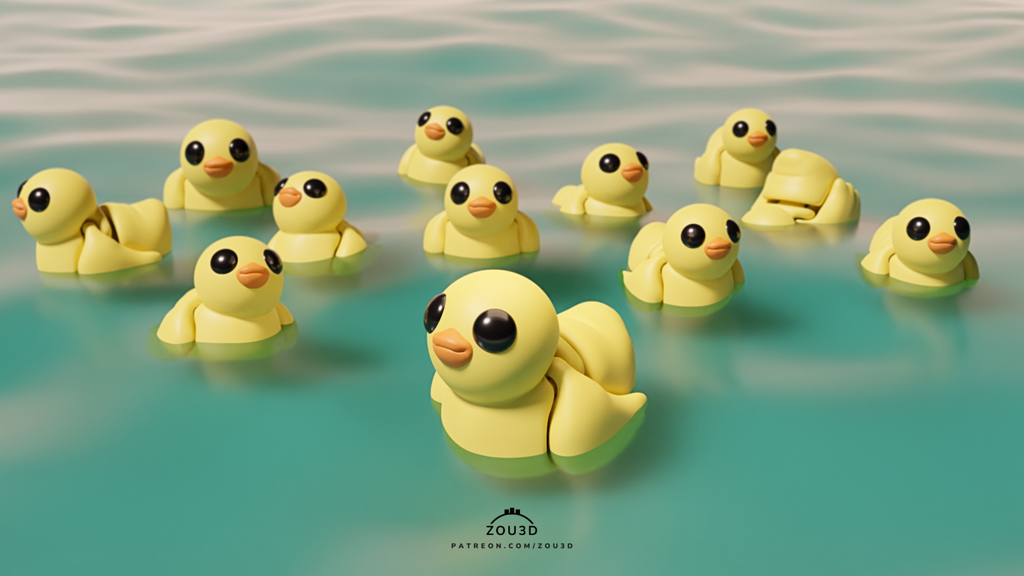 Duck Fidget Keychain