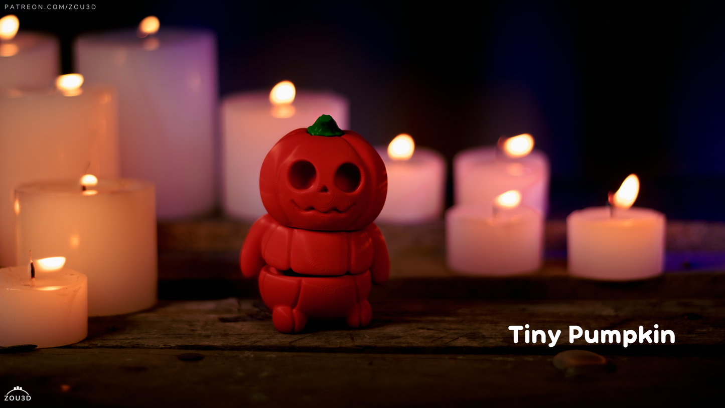 Pumpkin Man Fidget Keychain