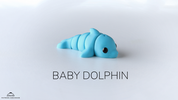Baby Dolphin Fidget Keychain.