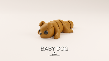 Baby Dog Fidget Keychain