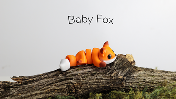 Baby Fox Fidget Keychain