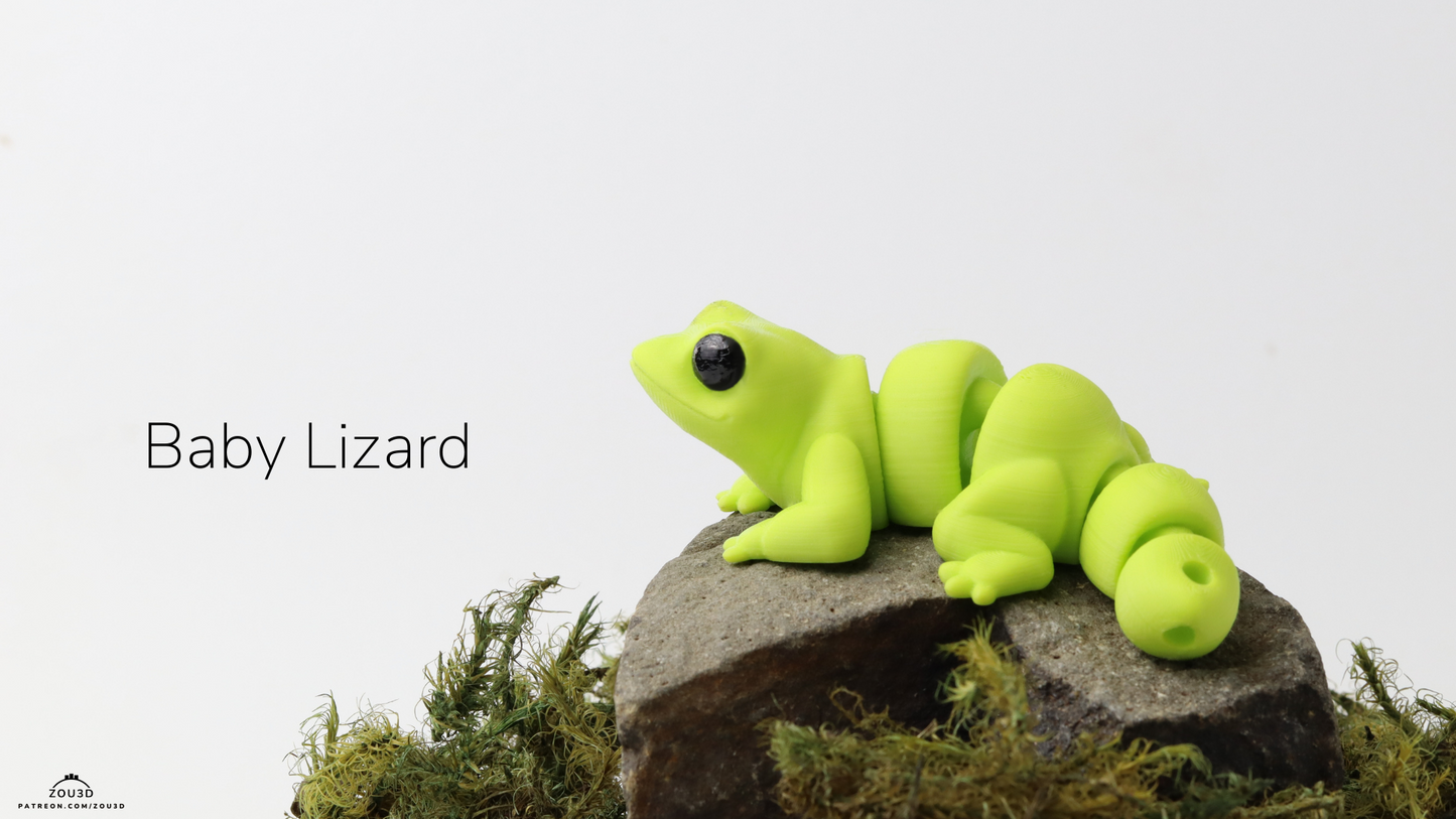 Baby Lizard Keychain Fidget