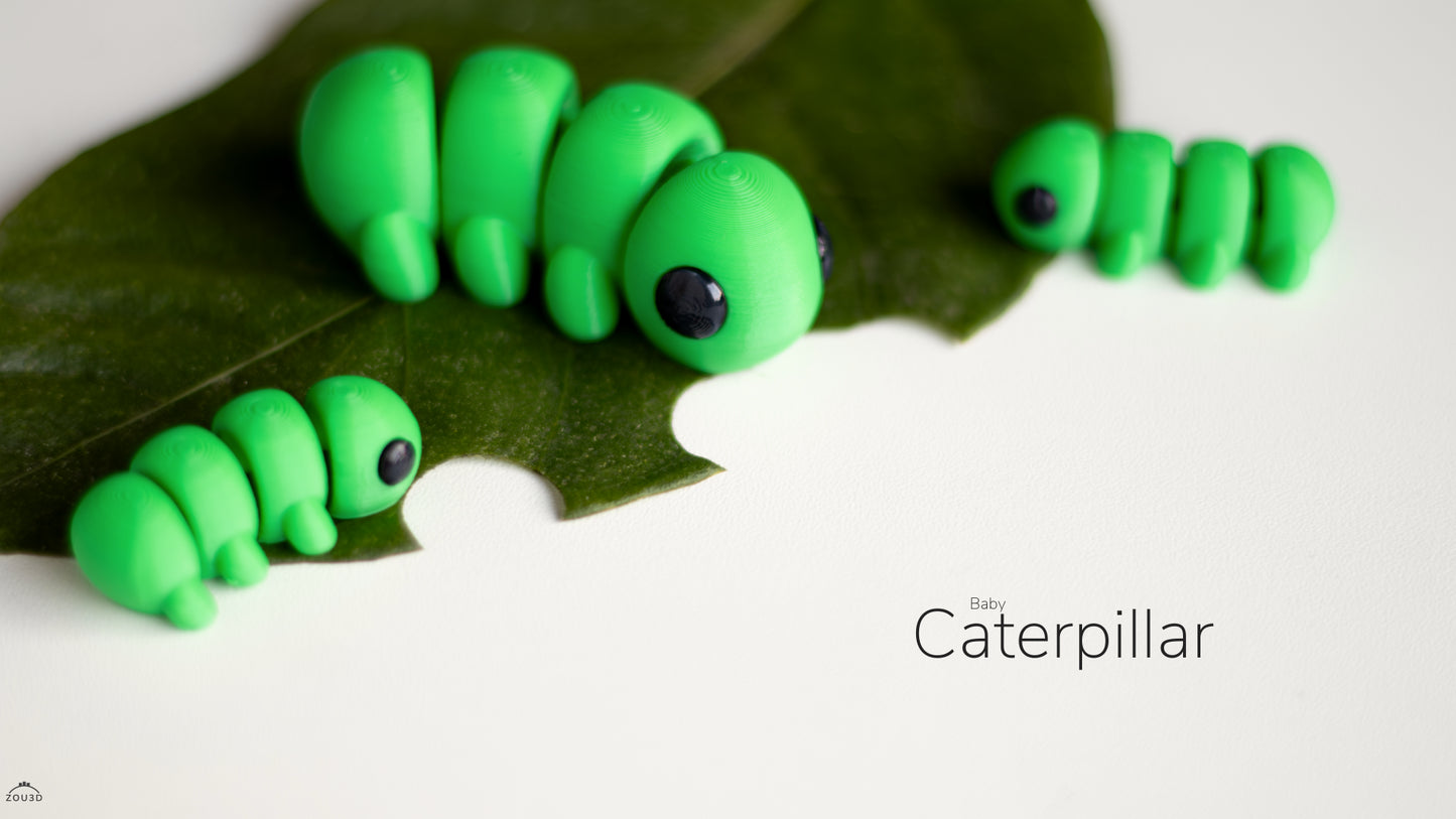 Caterpillar Fidget Keychain