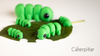 Caterpillar Fidget Keychain