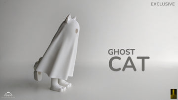 Ghost Cat Keychain Fidget