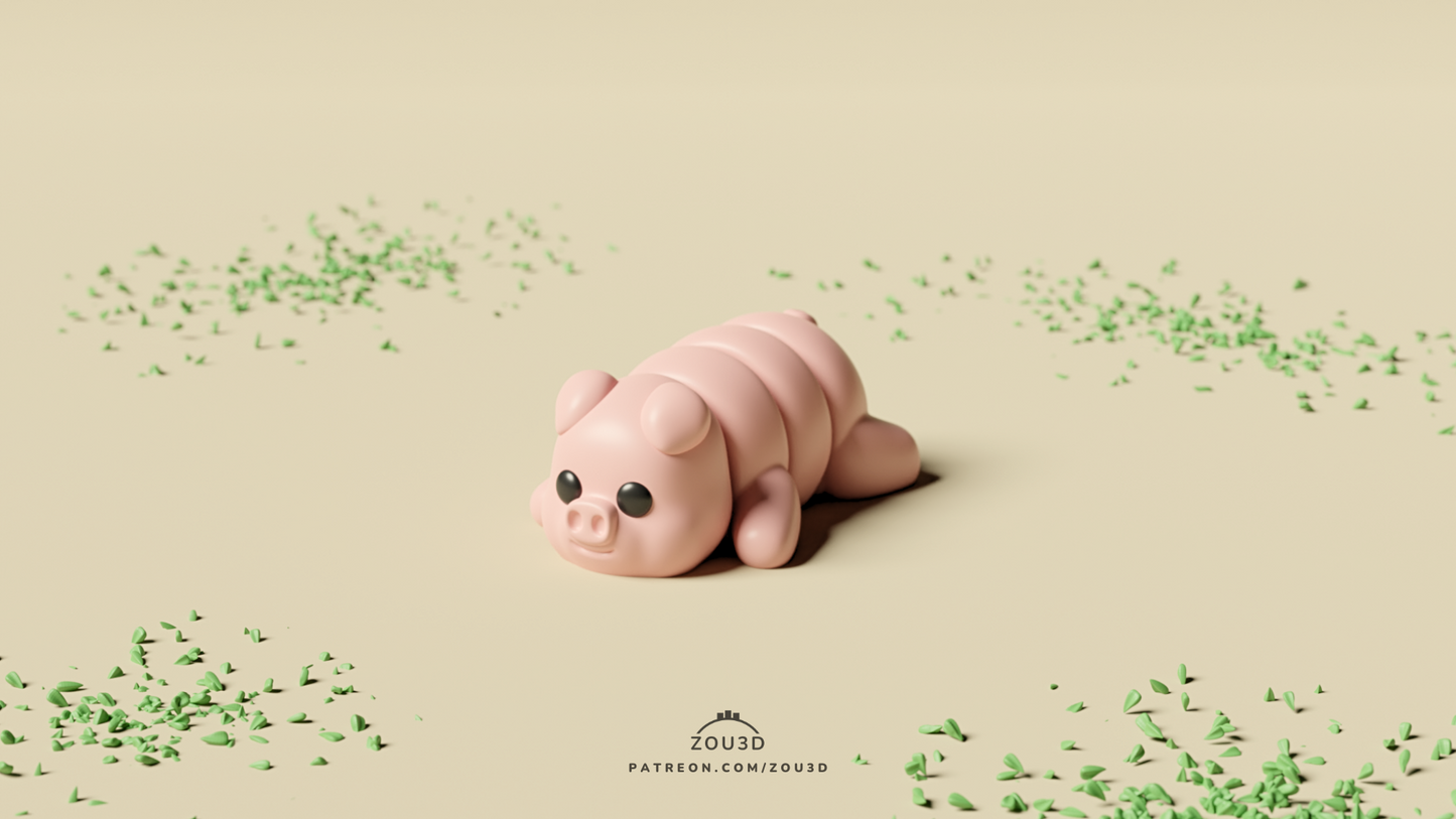 Pig Fidget Keychain