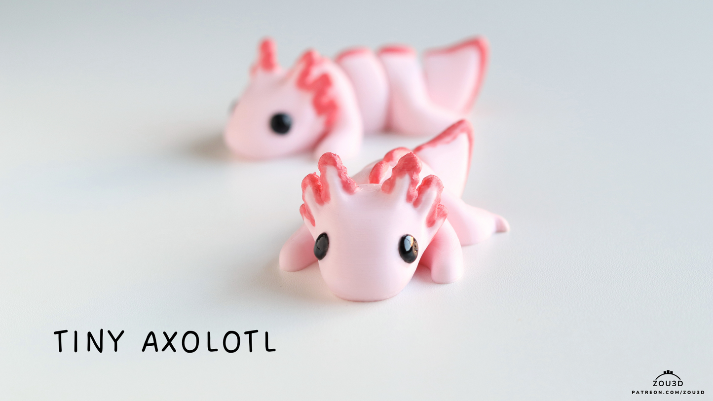 Axolotl Fidget Keychain