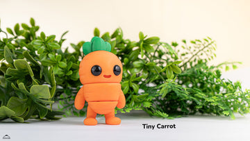 Carrot fidget keychain
