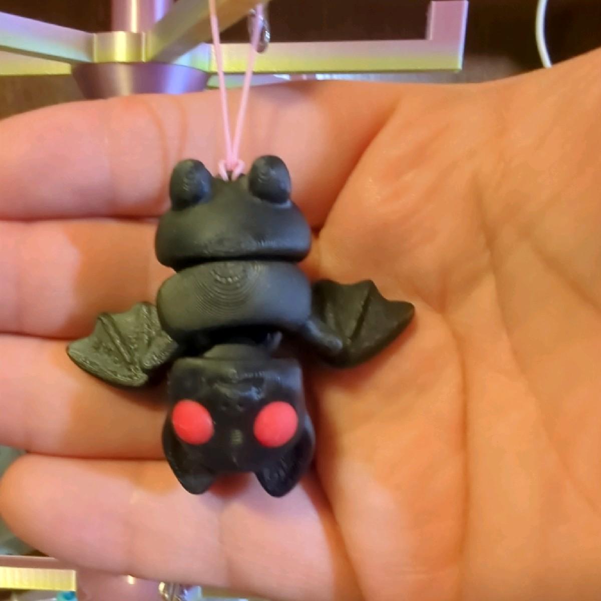 Spooky Fidget Bat Keychain