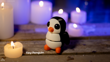 Penguin Fidget Keychain
