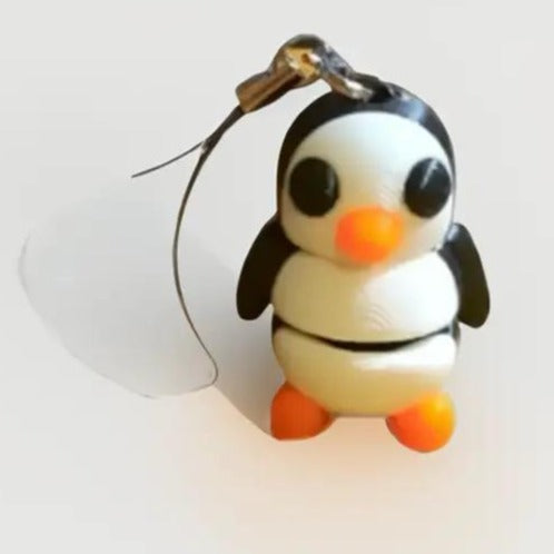 Fidget Penguin Keychain