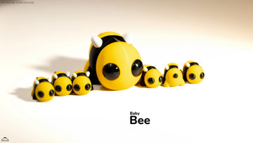 Bee Fidget Keychain