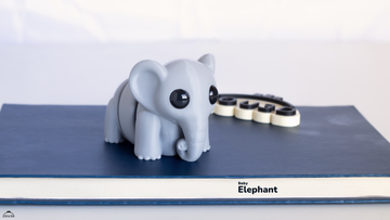 Baby Elephant Fidget Keychain