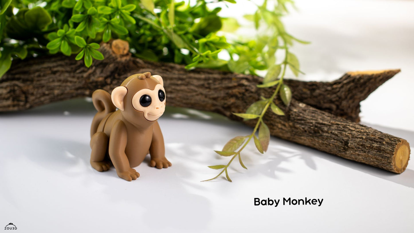 Monkey Fidget Keychain