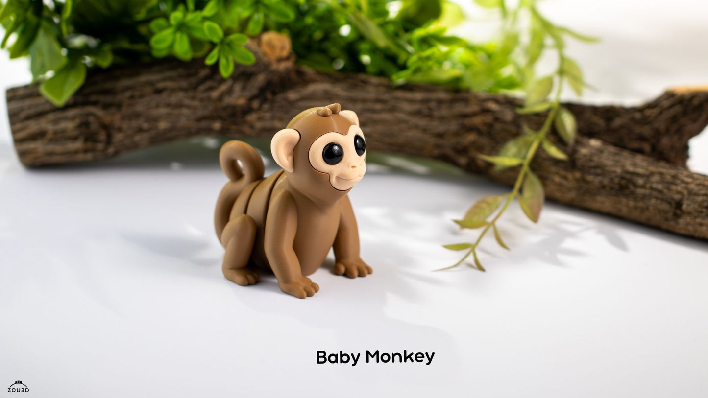 Monkey Fidget Keychain