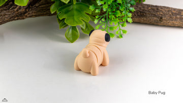 Pug Fidget Keychain