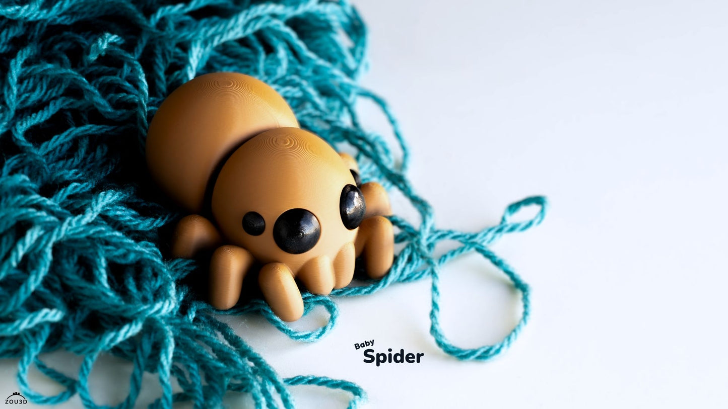 Baby Spider Fidget Keychain