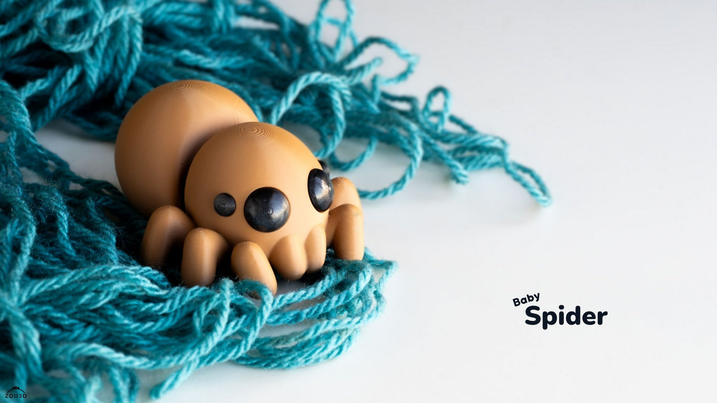 Baby Spider Fidget Keychain
