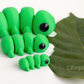 Caterpillar Fidget Keychain