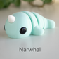 Narwhal Fidget Keychain