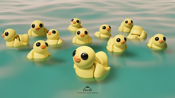 Duck Fidget Keychain