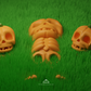 Pumpkin Skeleton Fidget Keychain