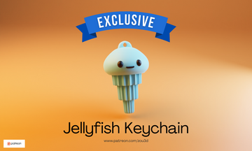 Baby Jellyfish Keychain