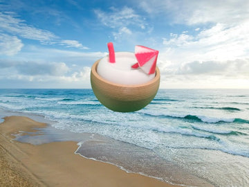 Pina Colada  Fidget Clicker Keychain