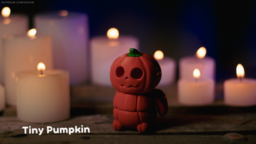 Pumpkin Man Fidget Keychain