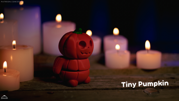 Pumpkin Man Fidget Keychain