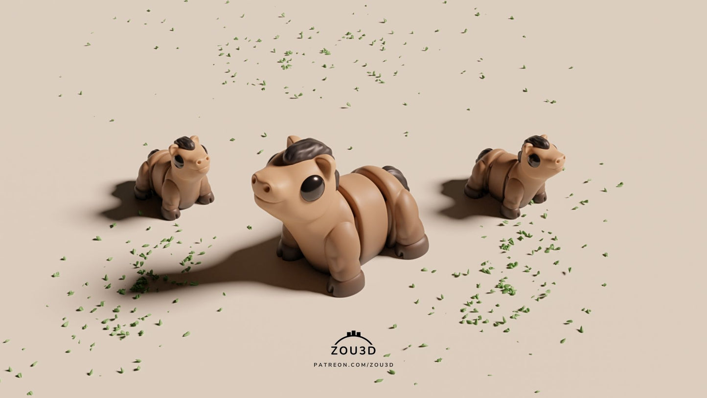Horse Fidget Keychain