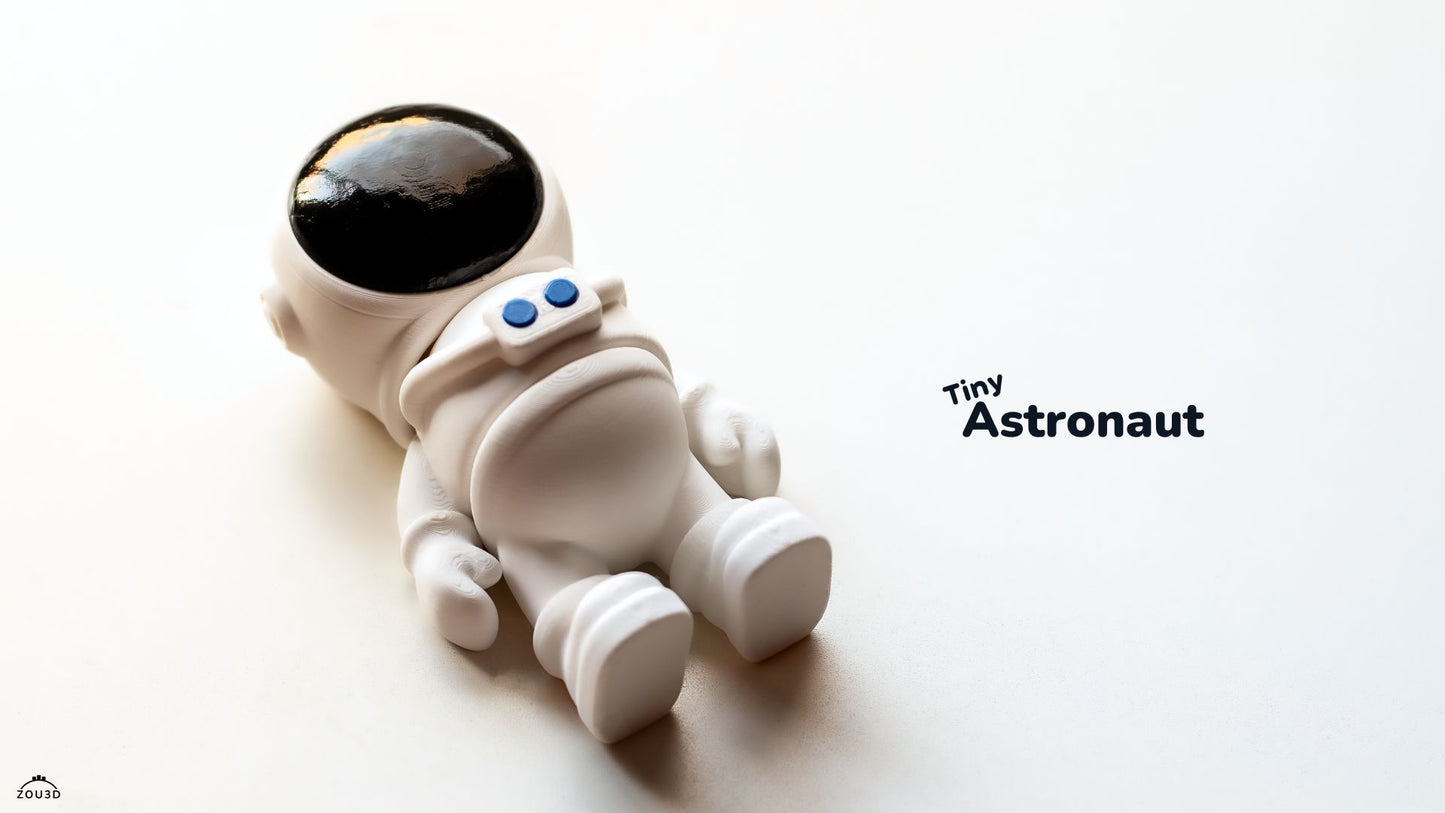 Tiny Astronaut Fidget Keychain