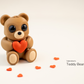 Valentines Teady Bear Keychain