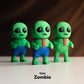 Tiny Zombie Fidget Keychain