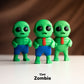 Tiny Zombie Fidget Keychain