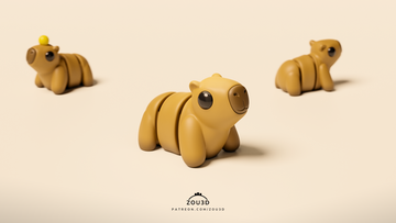 Capybara Fidget Keychain