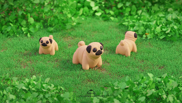 Pug Fidget Keychain