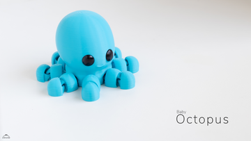 Baby Octopus  Fidget Keychain