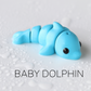 Baby Dolphin Fidget Keychain.