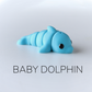 Baby Dolphin Fidget Keychain.