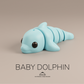 Baby Dolphin Fidget Keychain.
