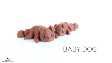 Baby Dog Fidget Keychain