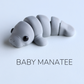 Baby Manatee Fidget Keychain